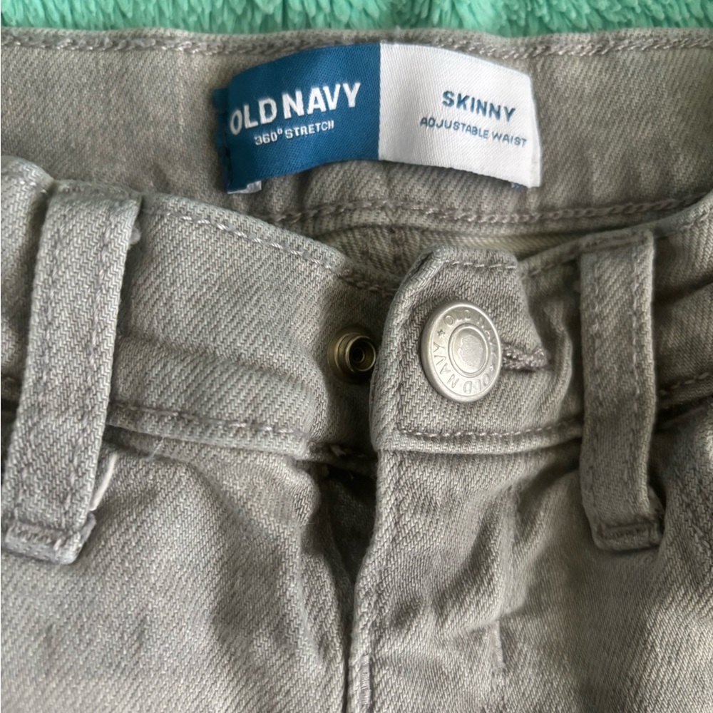 Boys Old Navy Light Gray Stretch Jeans